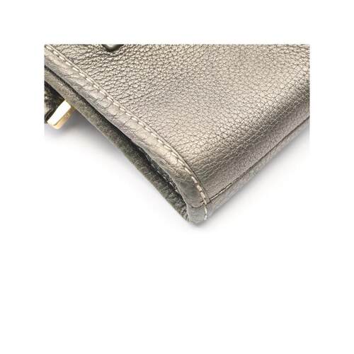 日本中古奢侈品Loewe罗意威女包B级9新Amazona牛皮手提包灰色正品 - 图3