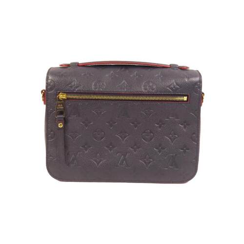 中古LV路易威登女包A级95新shoulder bag斜挎包牛皮斜挎包蓝色 - 图0