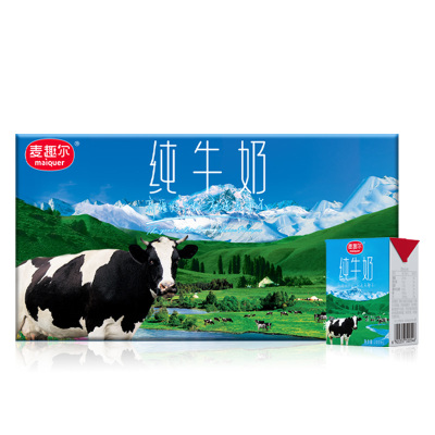 麦趣尔 天山牧场新疆纯牛奶200mlx20盒 家庭装