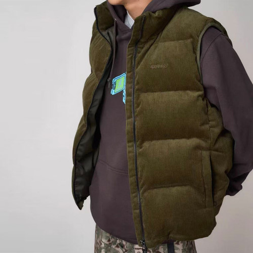 【城市机能】GRAMICCI 25FW 小野人日系户外灯芯绒复古立领棉马甲 - 图3