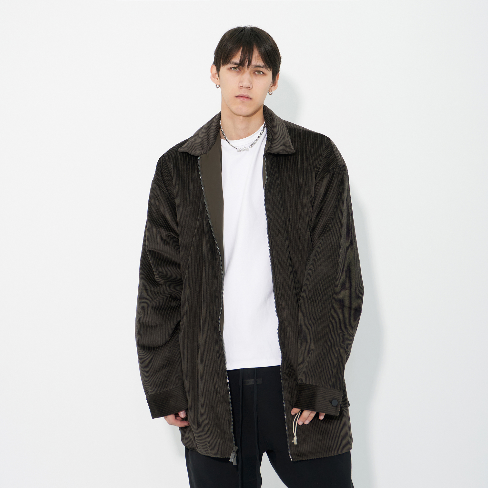 Fear Of God Essentials 23FW 秋冬简约百搭高街灯芯绒棉服外套男