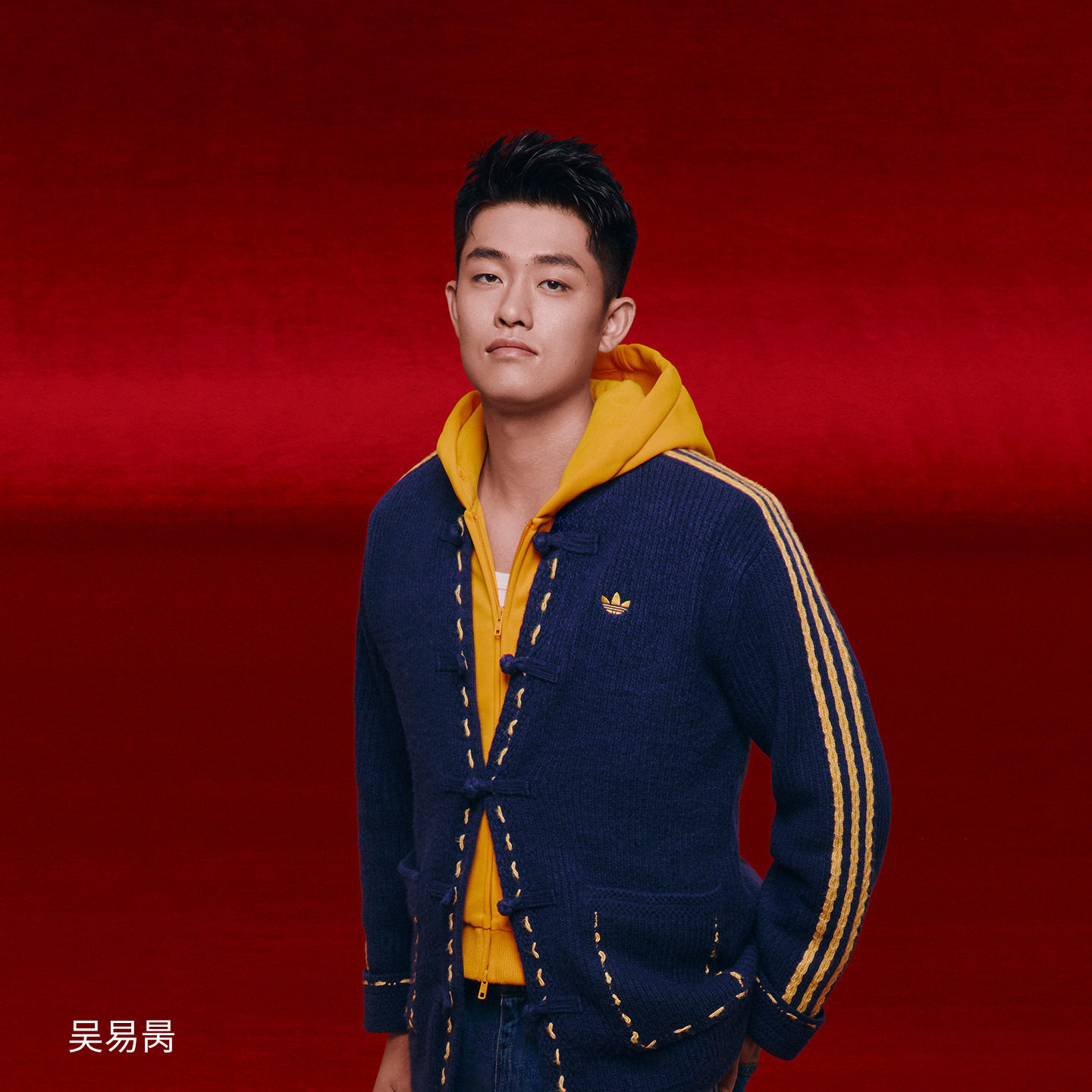 明星同款新年款新中式针织开衫外套男女秋冬adidas阿迪达斯三叶草,淘宝优惠券,粉丝福利购,淘宝优惠卷