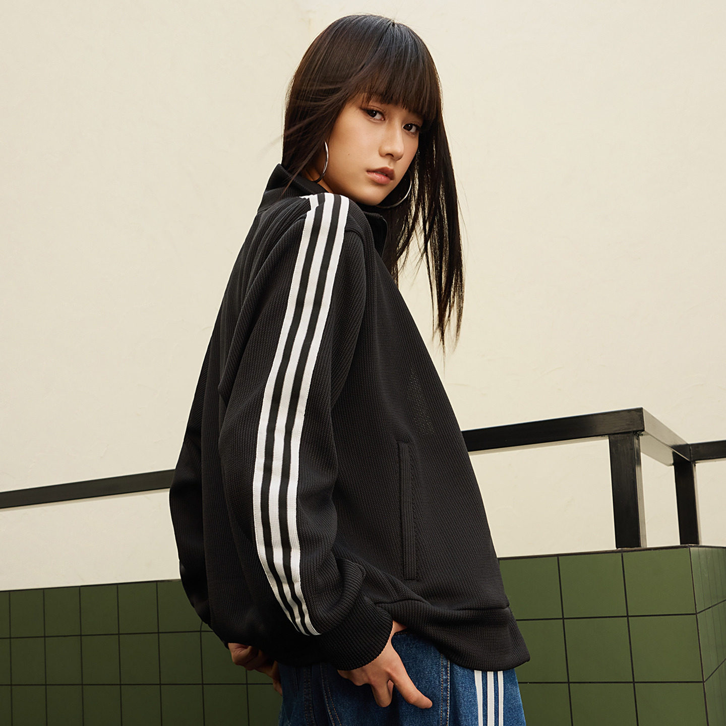 华夫格休闲针织夹克外套男女新款adidas Originals阿迪达斯三叶草,淘宝优惠券,粉丝福利购,淘宝优惠卷