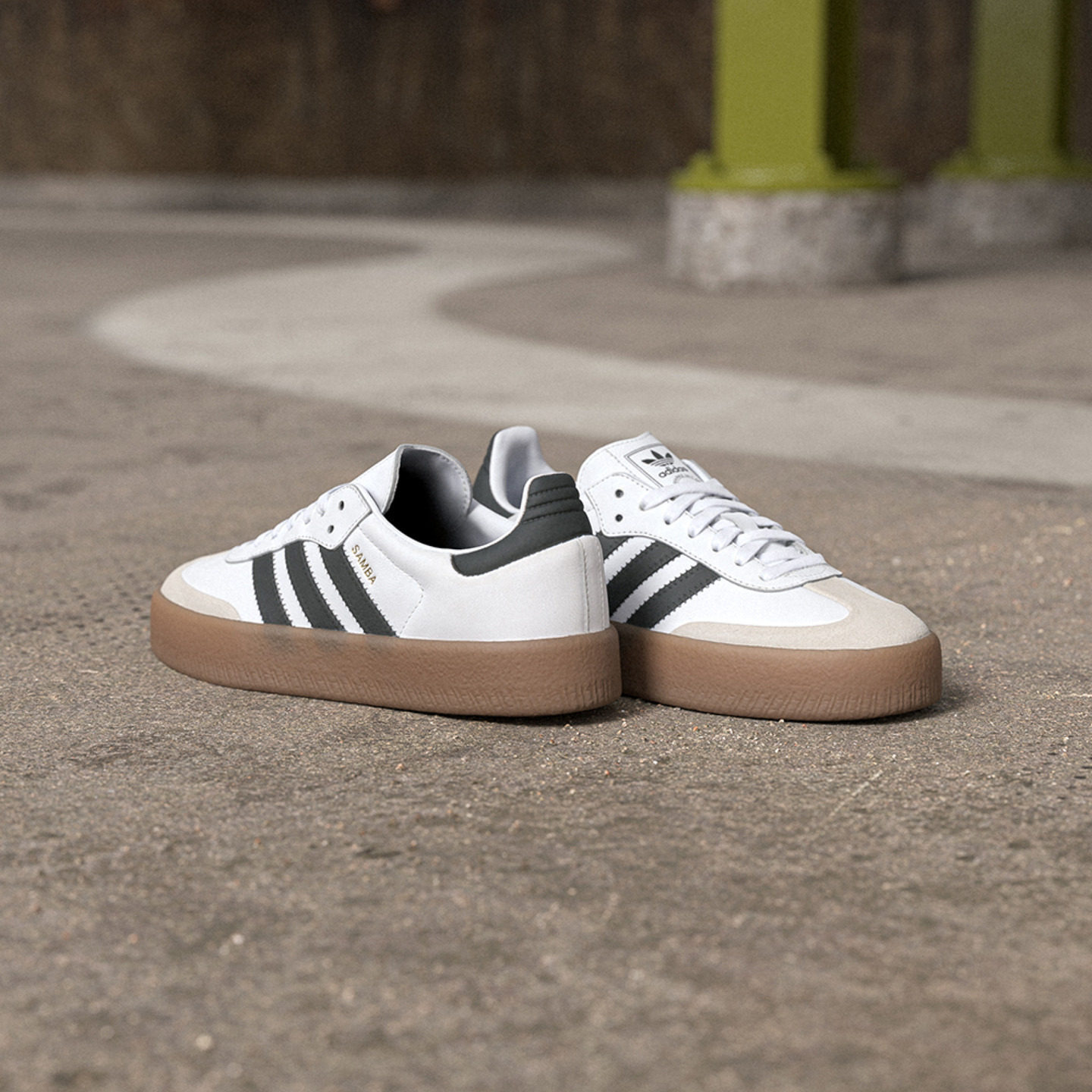 T头鞋 SAMBAE厚底增高板鞋德训鞋adidas Originals阿迪达斯三叶草,淘宝优惠券,粉丝福利购,淘宝优惠卷