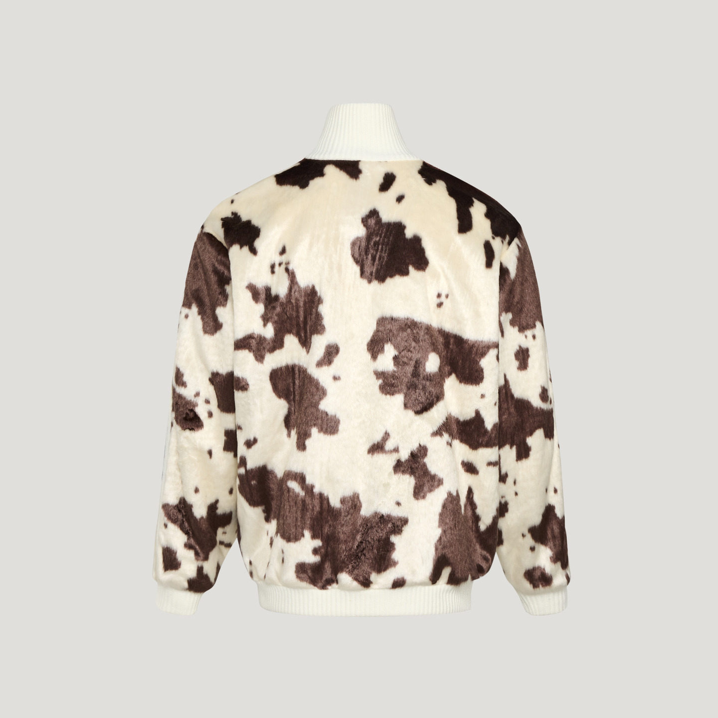 奶牛纹印花宽松舒适仿皮草运动外套男女adidas阿迪达斯三叶草,淘宝优惠券,粉丝福利购,淘宝优惠卷