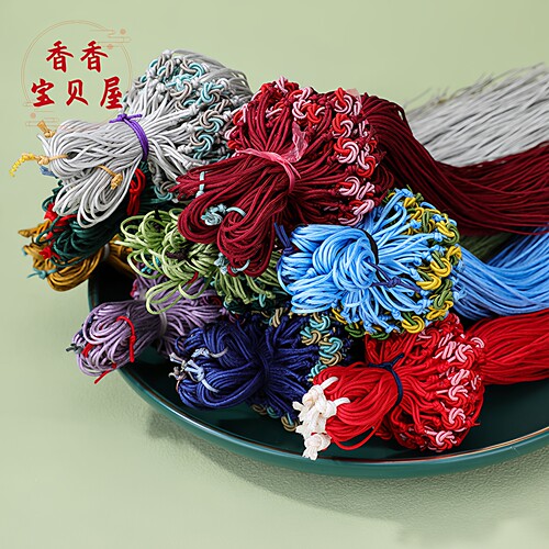 半成品手机链挂绳曼陀罗编织绳古风饰品U盘钥匙项链吊坠绳diy配件 - 图0