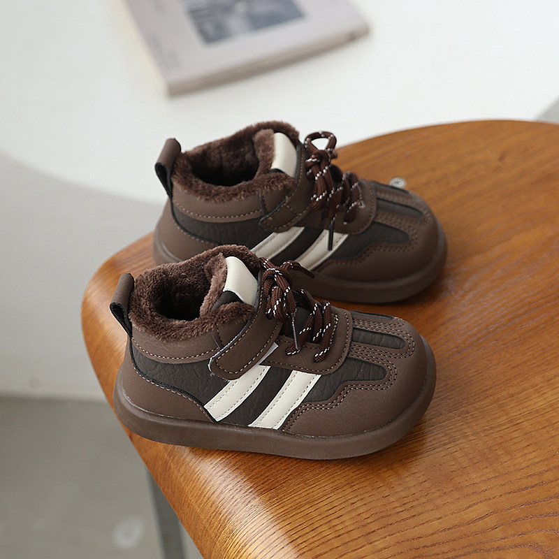 小童加绒棉鞋1-6岁男女宝宝冬季新防滑保暖德训鞋休闲板鞋魔术贴,淘宝优惠券,粉丝福利购,淘宝优惠卷