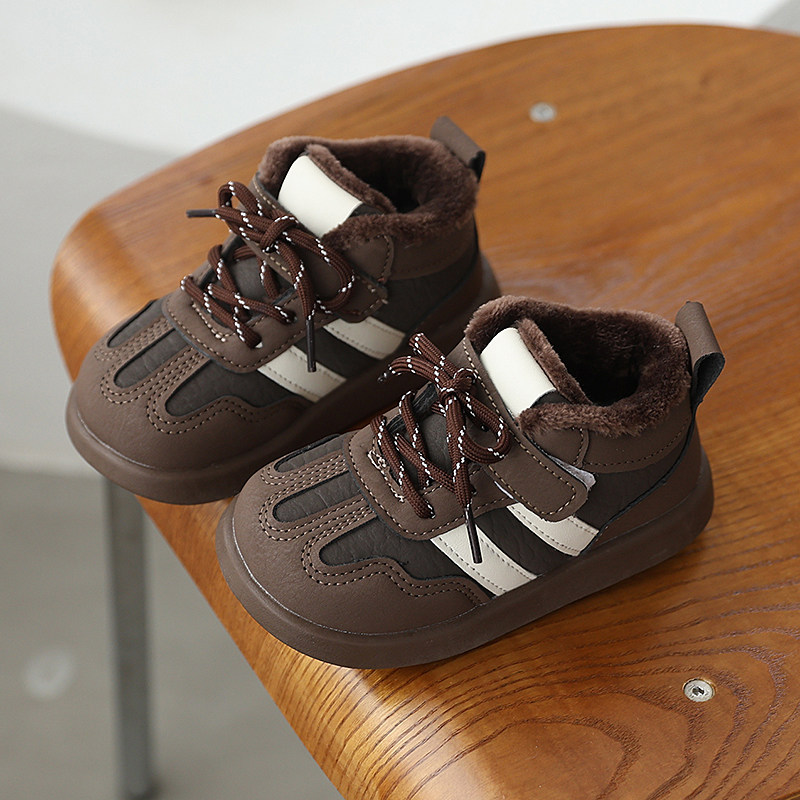 小童加绒棉鞋1-6岁男女宝宝冬季新防滑保暖德训鞋休闲板鞋魔术贴,淘宝优惠券,粉丝福利购,淘宝优惠卷