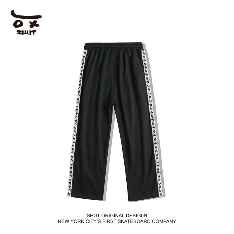 shut侧边条纹拼接裤子春秋季休闲裤 SHUT服饰休闲裤