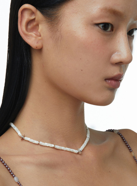 BOONEE天然贝壳串珠项链