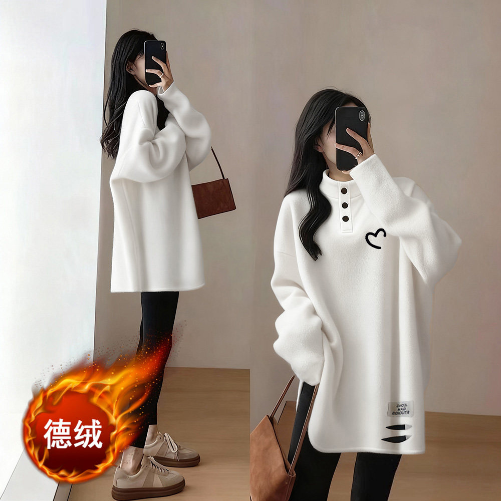 半高领小清新德绒打底衫女内搭t恤女设计感遮屁股独特漂亮上衣,淘宝优惠券,粉丝福利购,淘宝优惠卷