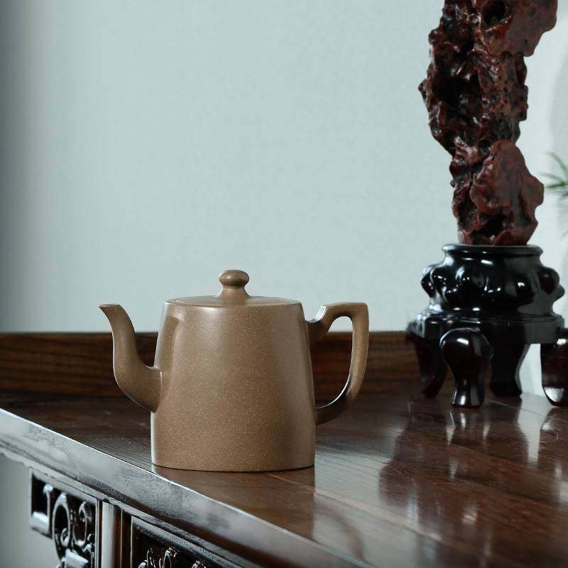 藏壶天下宜兴紫砂壶全手工名家茶壶戴尔其早期天青砂汉韵.