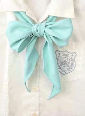 JK免打蝴蝶结纯色手打巾直条巾长条日系制服领花水手服配饰学院风