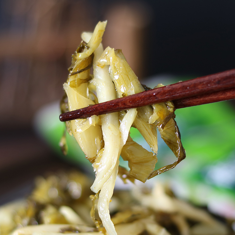 【30包超值】梅菜笋丝散装小袋装即食酱腌菜咸菜下饭菜吃粥小菜梅干菜整箱包邮-图1