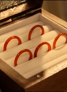 绿松玉髓戒指本命年闺蜜礼物