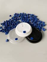 Injection moulding cup lid disposable thickened 90-caliber red blue loving stopper anti-leaking plastic injection moulding milk tea paper cup