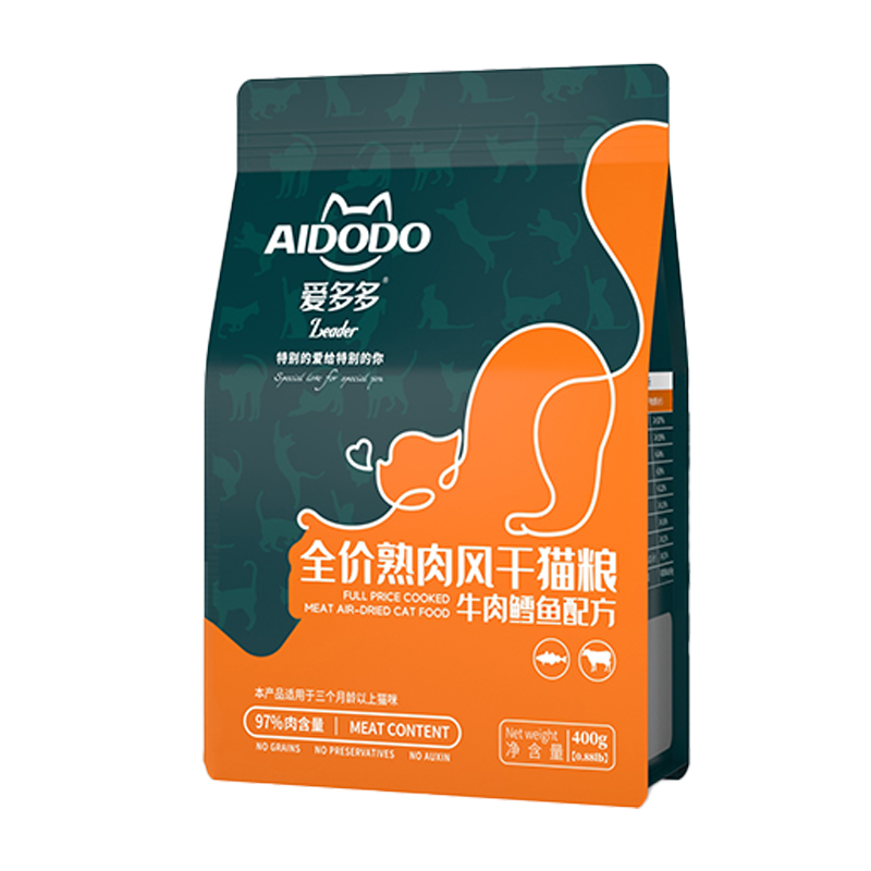 爱多多风干猫粮全价鲜肉无谷成幼猫干粮牛肉鳕鱼低敏通用型猫主粮