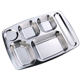 304 stainless steel custom lettering canteen adult dining tray