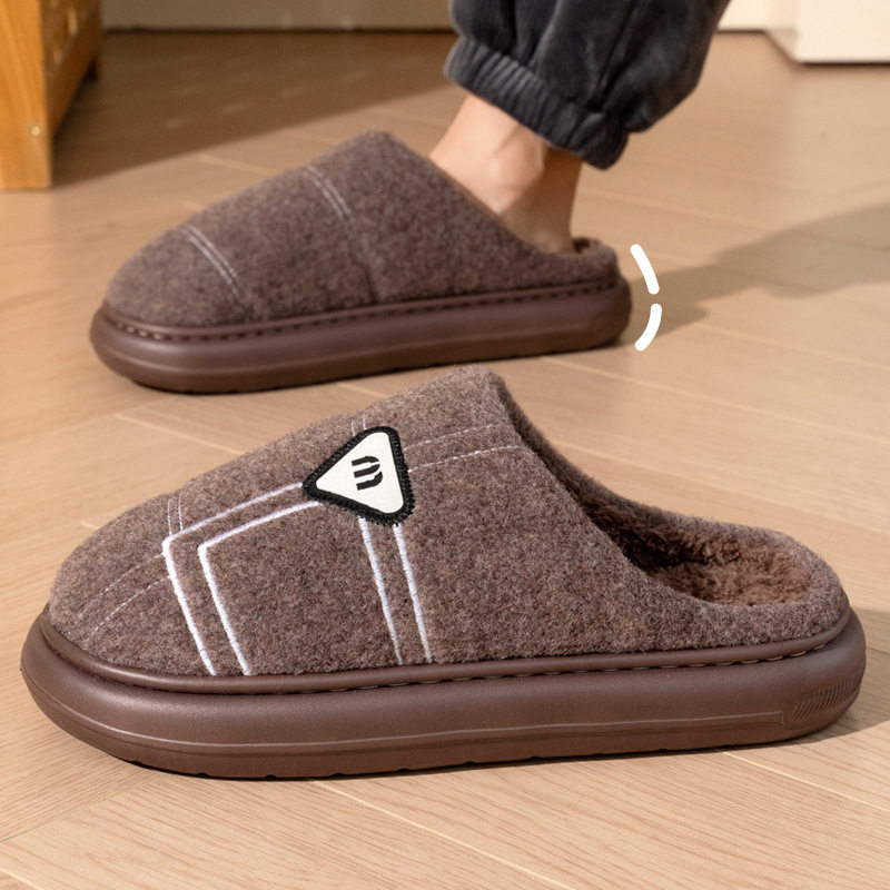 厚底大码棉拖鞋男款秋冬季新款居家室内不臭脚毛毛绒防滑保暖棉拖,淘宝优惠券,粉丝福利购,淘宝优惠卷