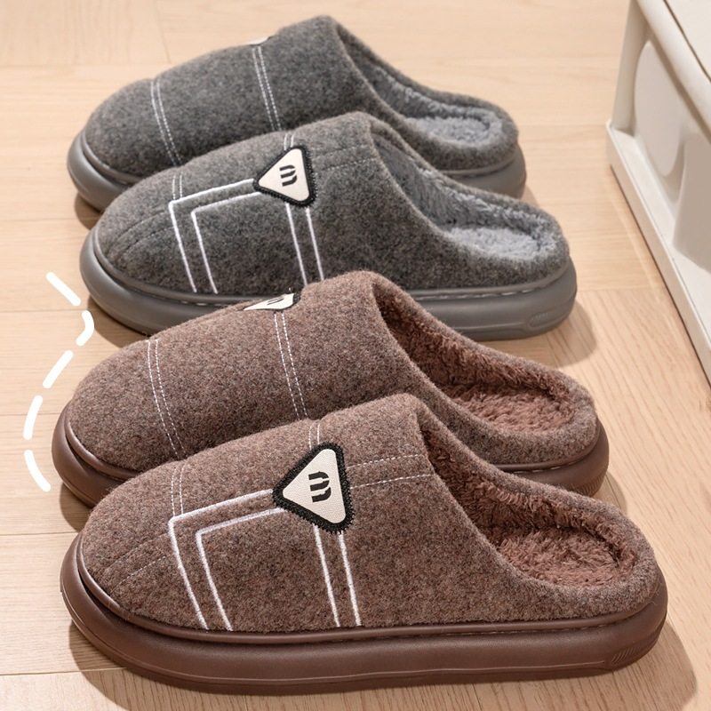 厚底大码棉拖鞋男款秋冬季新款居家室内不臭脚毛毛绒防滑保暖棉拖,淘宝优惠券,粉丝福利购,淘宝优惠卷