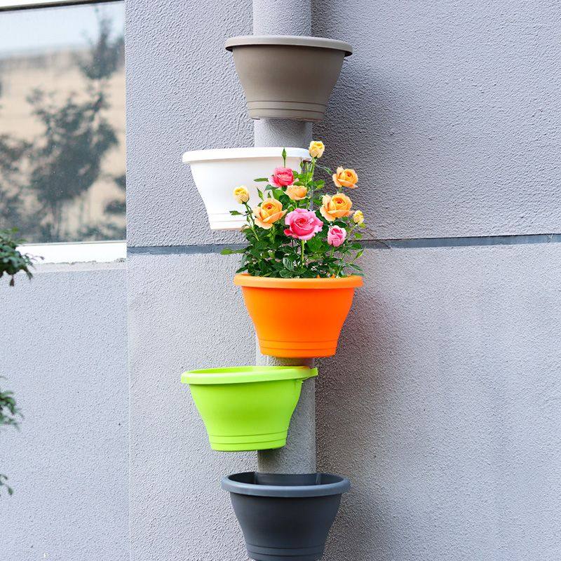 下水管花架创意壁挂捆绑管道圆柱子管道花盆绑柱子花盆悬挂式花篮,淘宝优惠券,粉丝福利购,淘宝优惠卷