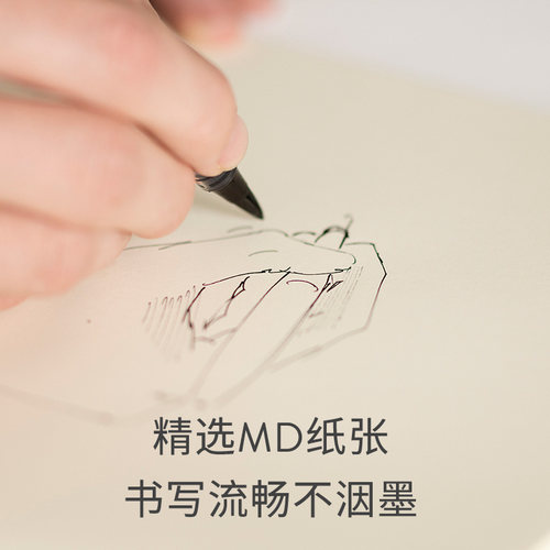 日本MIDORI旗舰店限定 MD Paper空白散页纸A4手帐内页水彩绘画速写纸钢笔书写手账活页内芯白纸素描水粉a5 - 图0
