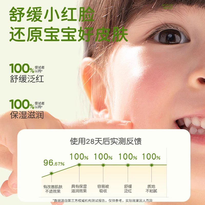 纽乐葆nlb宝宝面霜婴儿保湿霜婴幼儿童用春夏换季清爽补水滋润乳-图3
