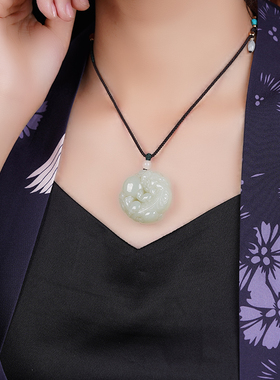 宫廷云朵男女和田玉轻奢小众吊坠