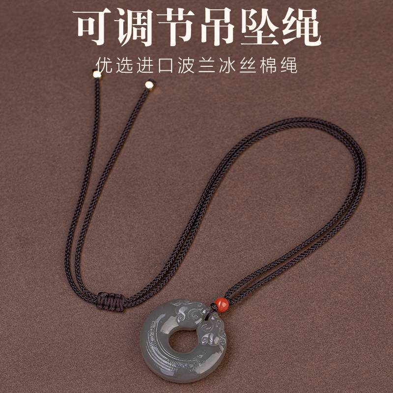 天然烟紫和田玉双貔貅吊坠男招财转运皮丘玉坠女士挂件