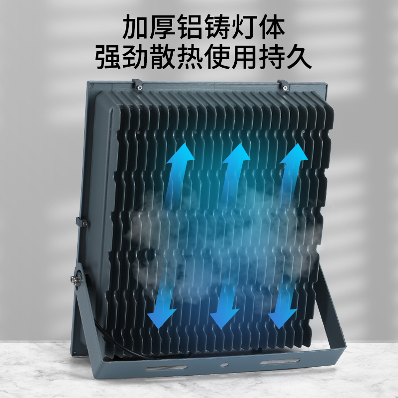 上海亚明led投光灯50w100w200w户外防水超亮泛光灯射灯工程防雷灯-图3