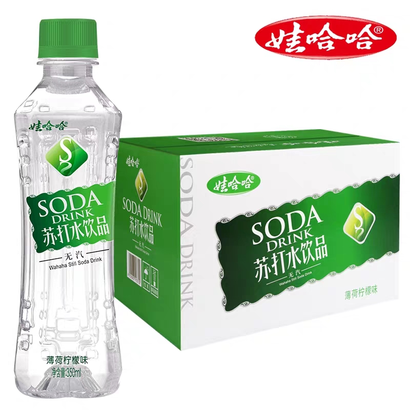 娃哈哈苏打水350ml*12瓶无汽0蔗糖0零卡脂弱碱甜味无味整箱哇哈哈 - 图0