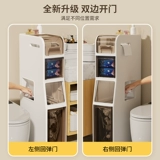 Поднимите туалет для шкафа для ванной комнаты, шкаф для хранения туалета с туалетом с бумажной корзиной для мусора