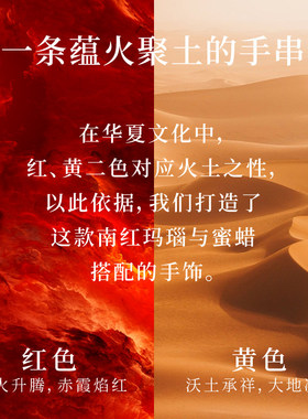 天然火焰纹南红玛瑙手串