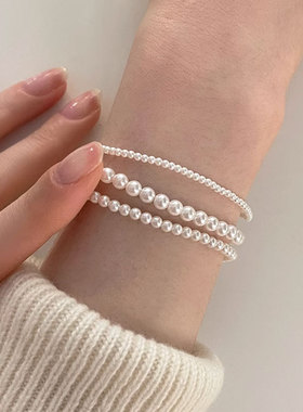 S925银复古珍珠小众设计