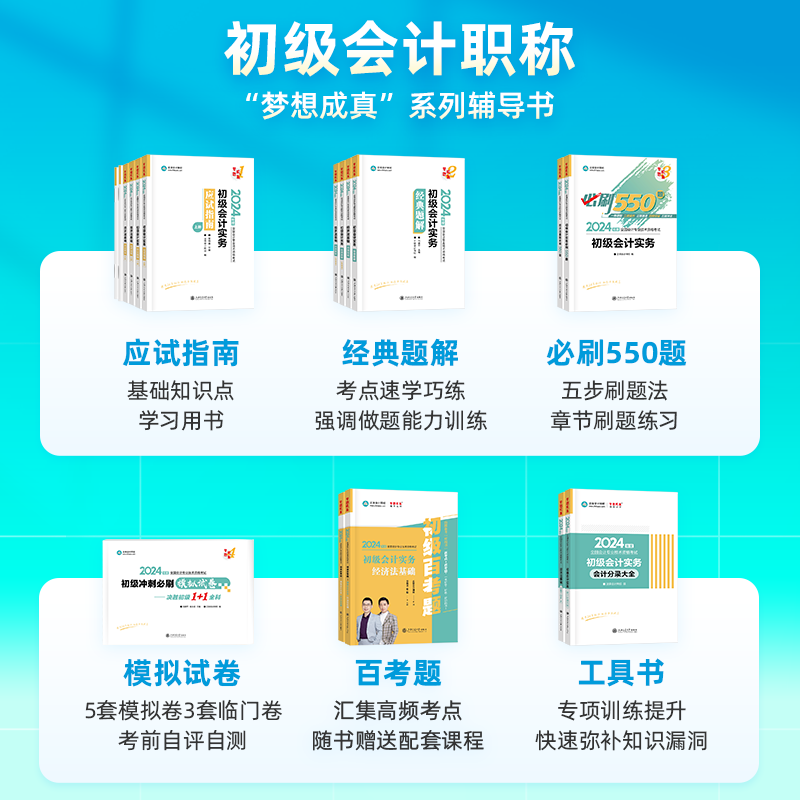 现货速发官方正版正保会计网校初级会计教材2024资格证职称考试图书基础进阶讲义练习册试题经典题解初级会计实务经济法基础2本-图3