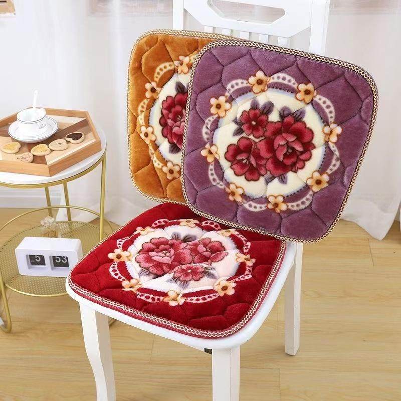 加厚防滑毛绒坐垫办公室椅子垫汽车坐垫沙发垫餐厅座椅垫学生屁垫,淘宝优惠券,粉丝福利购,淘宝优惠卷