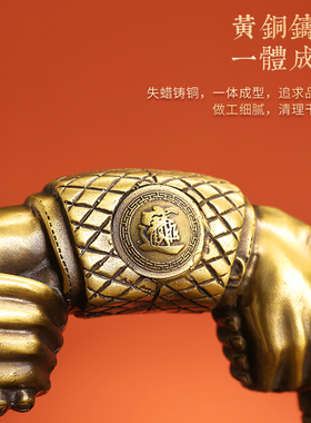 纯铜一桶摆件聚宝盆如意