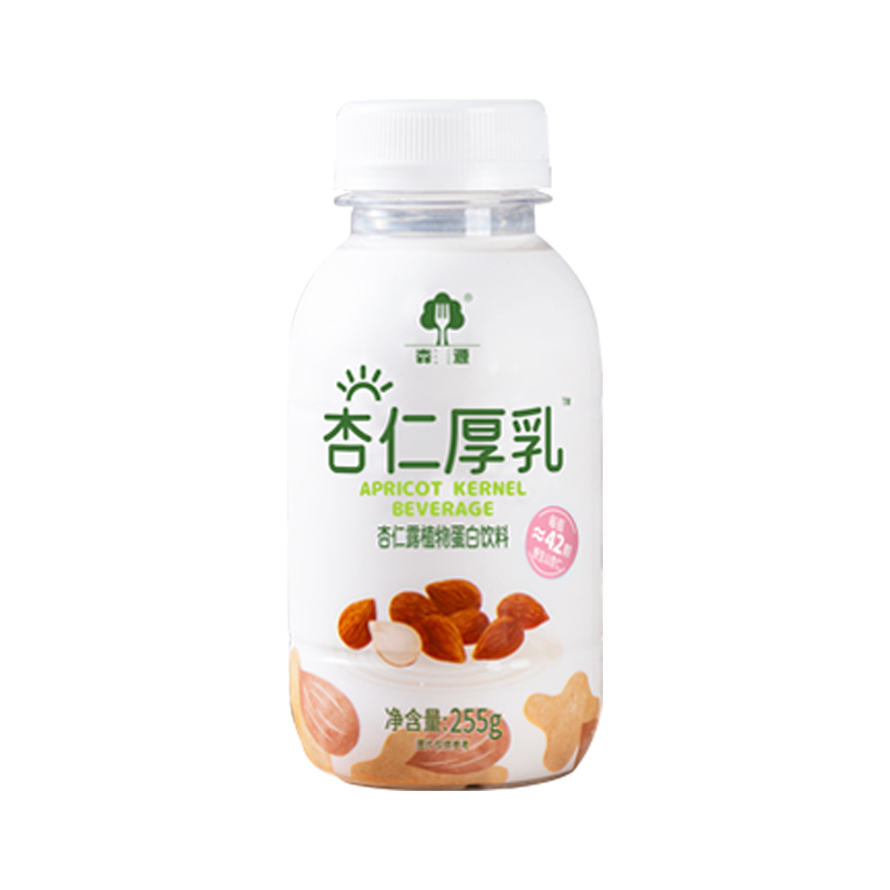 森源 承德杏仁露杏仁厚乳植物蛋白饮料早餐露露饮品255g*15瓶 - 图3