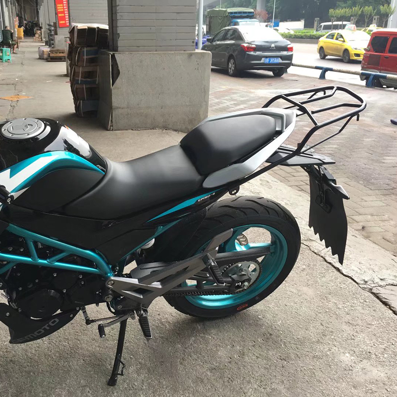 适用于摩托车春风NK150后货架 CF150-3实心钢筋尾箱架衣架后扶手-图2