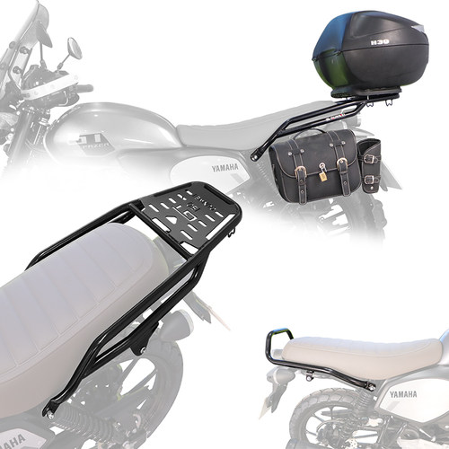 适用雅马哈GT150后货架JYM150-8A尾箱架后扶手边包支架侧包边皮包 - 图3
