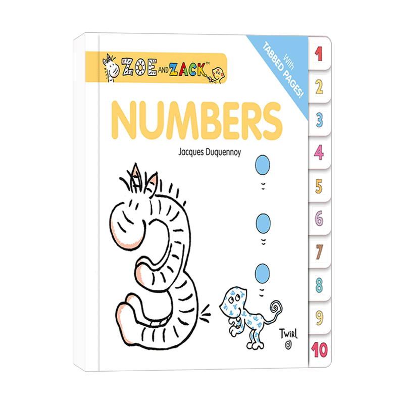 英文原版 Zoe and Zack Numbers 佐伊和扎克 数字 启蒙 艺术大师 Jacques Duquennoy 儿童想象力培养绘本 英文版 进口英语原版书籍