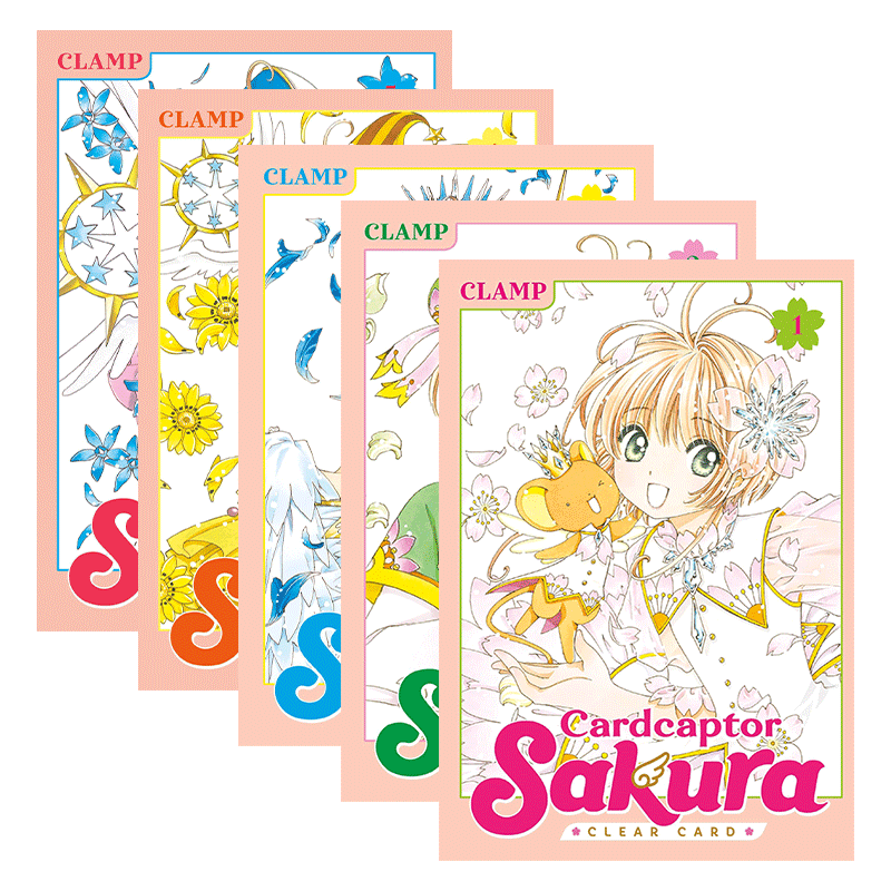 英文原版 Cardcaptor Sakura Clear Card 魔卡少女樱 透明卡牌篇1-5册 漫画故事小说书 英文版 进口英语原版书籍 - 图1