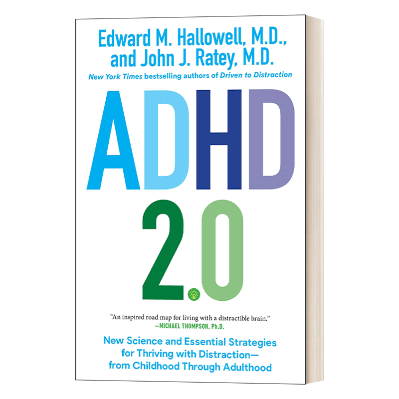 英文原版 ADHD 2.0 注意力缺失症2.0 在分心下茁壮成长的新科学和基本策略 Edward M.Hallowell爱德华·哈洛韦尔 英文版 进口书籍