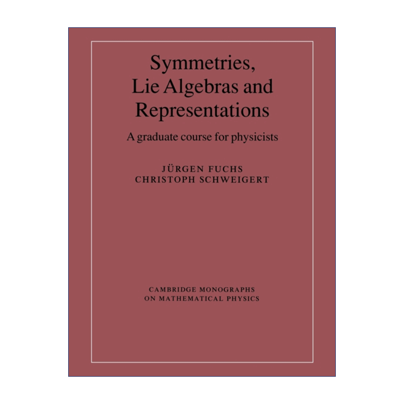 英文原版 Symmetries  Lie Algebras and Representations 对称、李代数及表示 物理研究生课程 剑桥数学物理学专著 英文版 进口英 - 图0