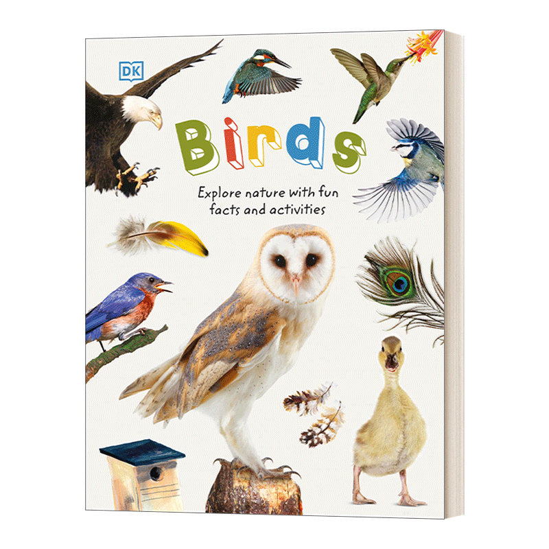 英文原版 Birds with Fun Facts and Activities 鸟类 探索自然与有趣的事实 精装 英文版 进口英语原版书籍 - 图0