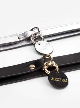 男女真皮项圈choker颈饰配饰特小狗颈圈项链女锁骨链 可刻字定制