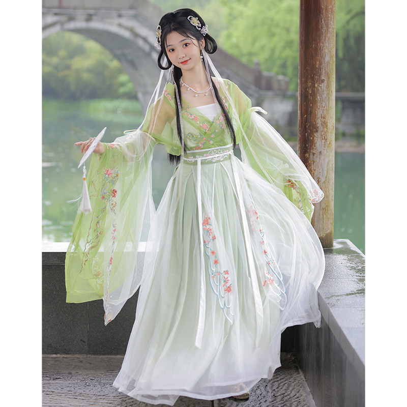 玫布琳时花语夏款正品原创日常汉服 玫布琳汉服