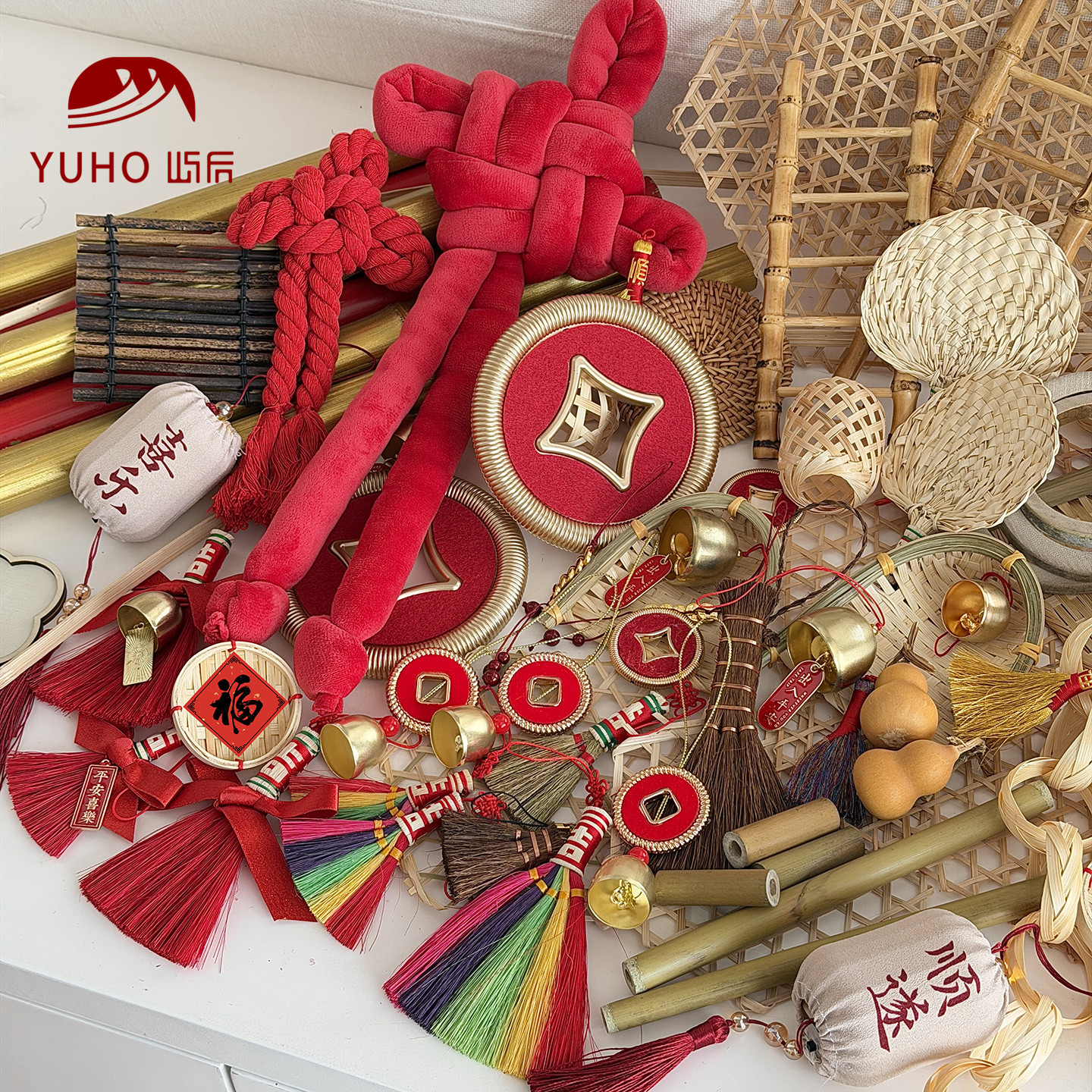 屿后 【2026】新年挂件合集竹制品新年门挂diy礼物氛围感扫帚材料,淘宝优惠券,粉丝福利购,淘宝优惠卷