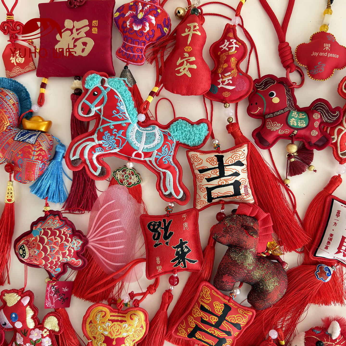 屿后 【2026】新年红合集挂件年宵抱抱桶流苏diy饰品香包包装材料,淘宝优惠券,粉丝福利购,淘宝优惠卷