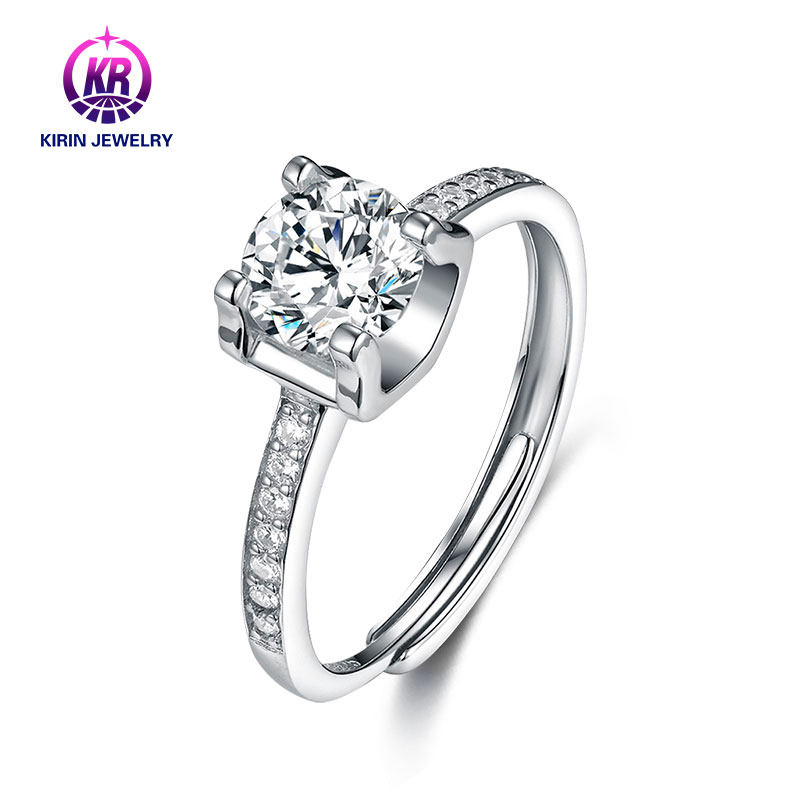 kr d色1克拉莫桑石925银(珠宝) kr珠宝戒指/指环